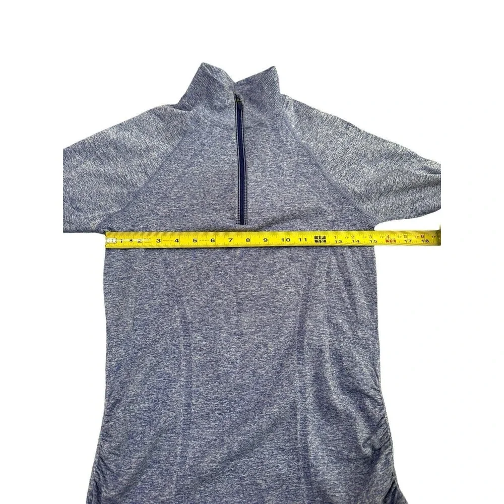 Athleta Fastest Track 1/2 Zip‎ Blue Running Jacket Size Small